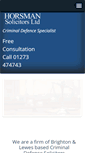 Mobile Screenshot of horsmansolicitors.co.uk