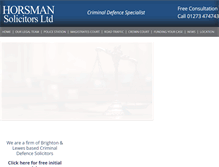 Tablet Screenshot of horsmansolicitors.co.uk